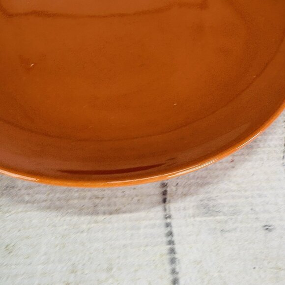 Ikea of Sweden 15199 BURNT ORANGE Stoneware Round Salad Lunch Plates Set of 3 - Picture 12 of 14